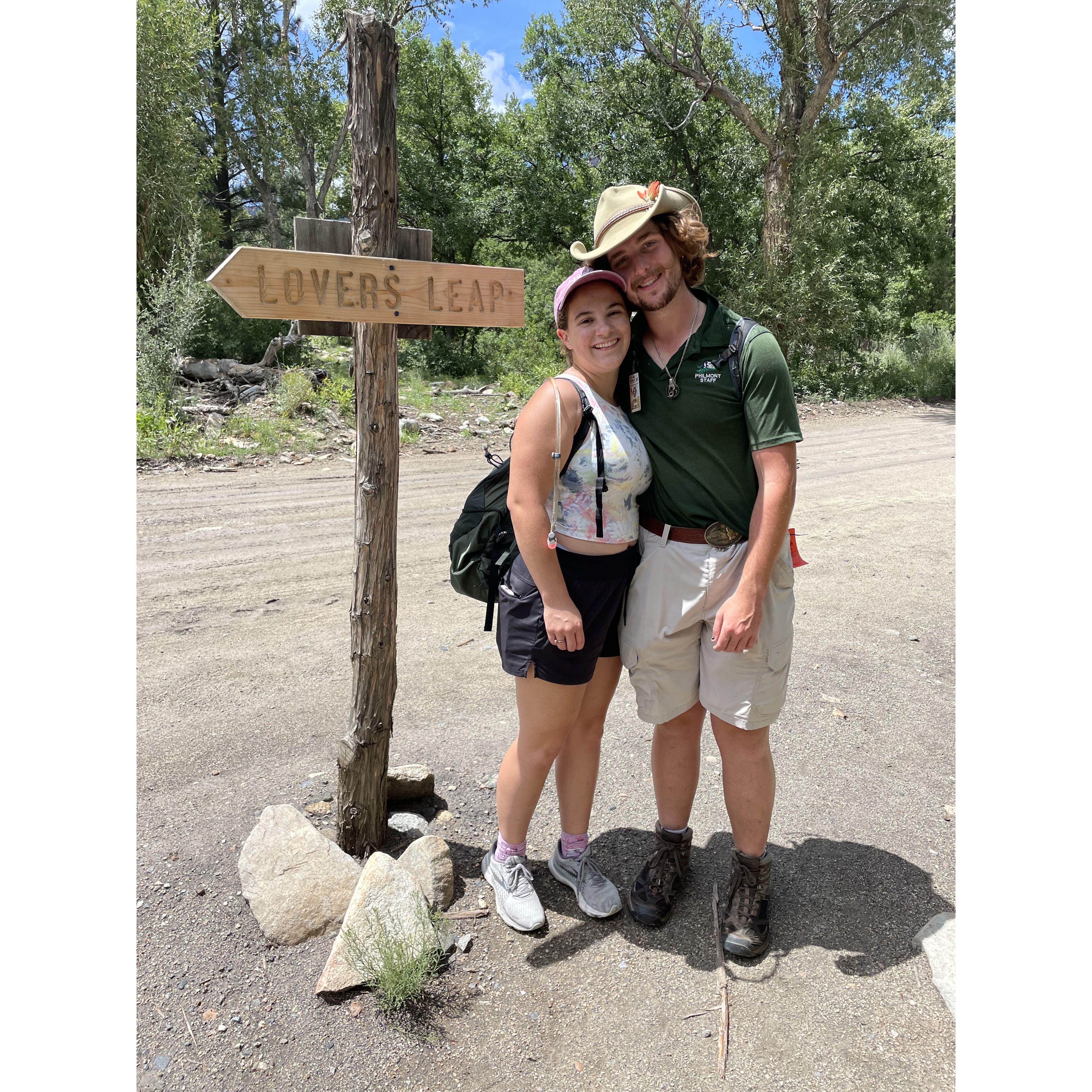 Hiking in Philmont Scout Camp in New Mexico while Chris worked as a trail guide.