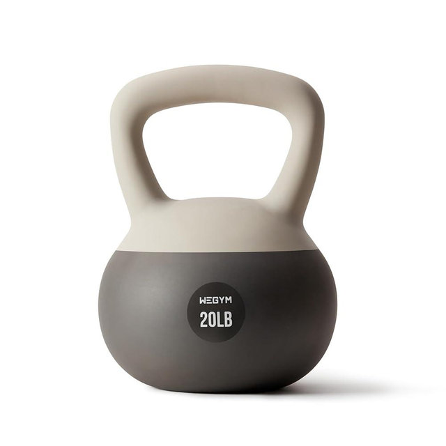 WeGym Soft Kettlebells with Cushioned Impact-Resistant Base and Anti-Slip, Wide-Grip Handle for Home Workouts, Weightlifting, and Full Body Strength Training