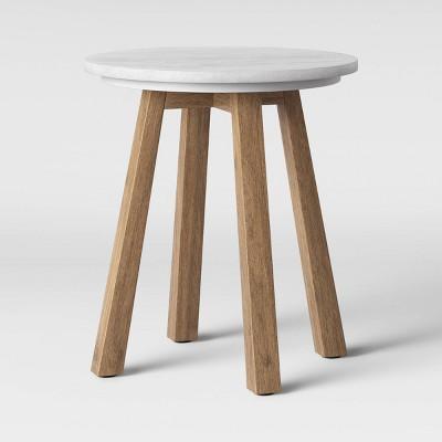 Norwich Marble Top Accent Table with Wood Base White - Threshold™