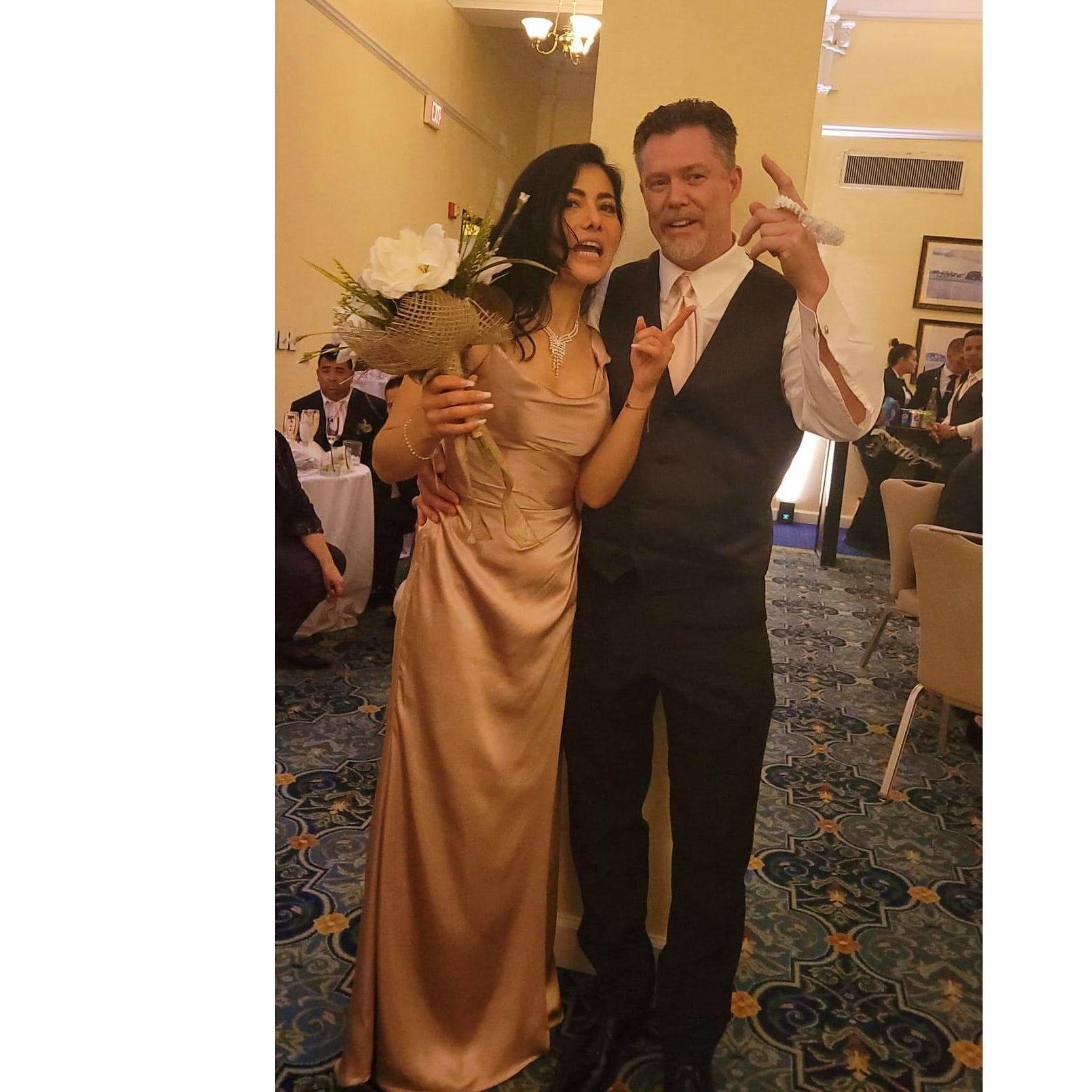 At Leticia's Aunt Marina's wedding: Leticia caught the bouquet and Skip caught the garter. What did you expect was going to happen next?!!