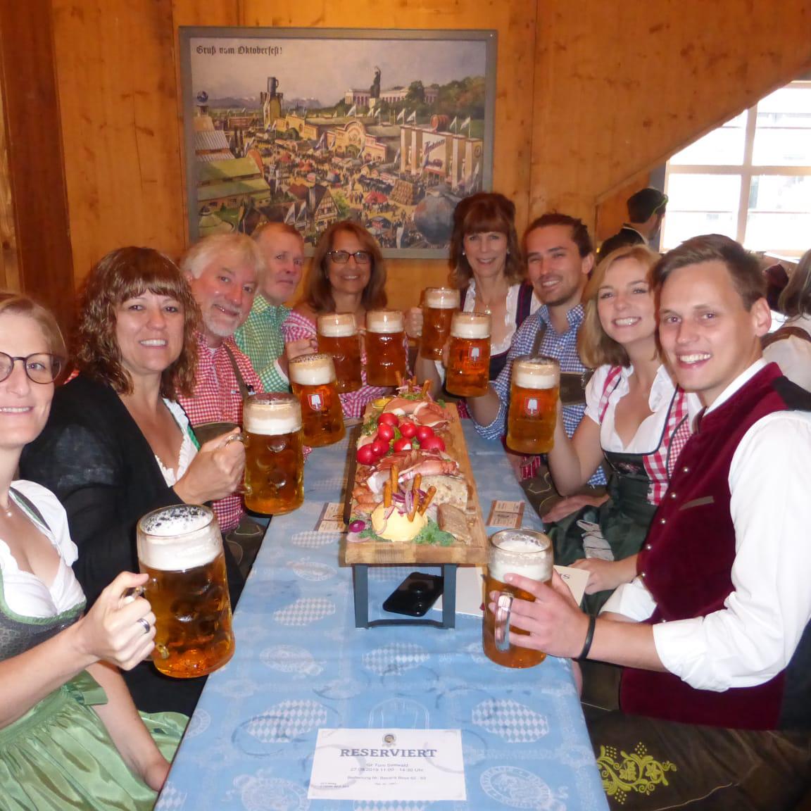 Celebrating Ryan’s heritage with his family at Oktoberfest in Munich, Germany.