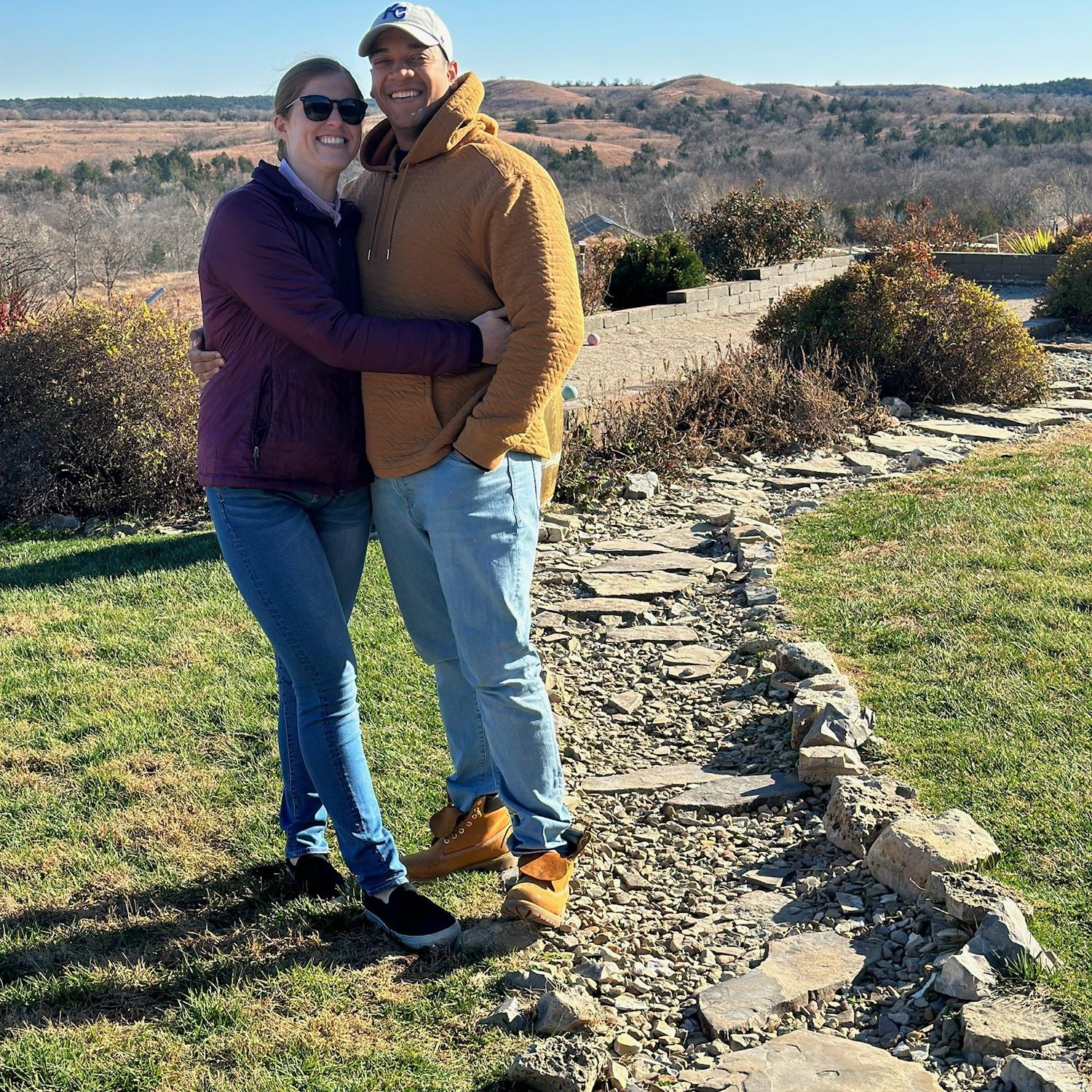 At a winery in Manhattan, KS.