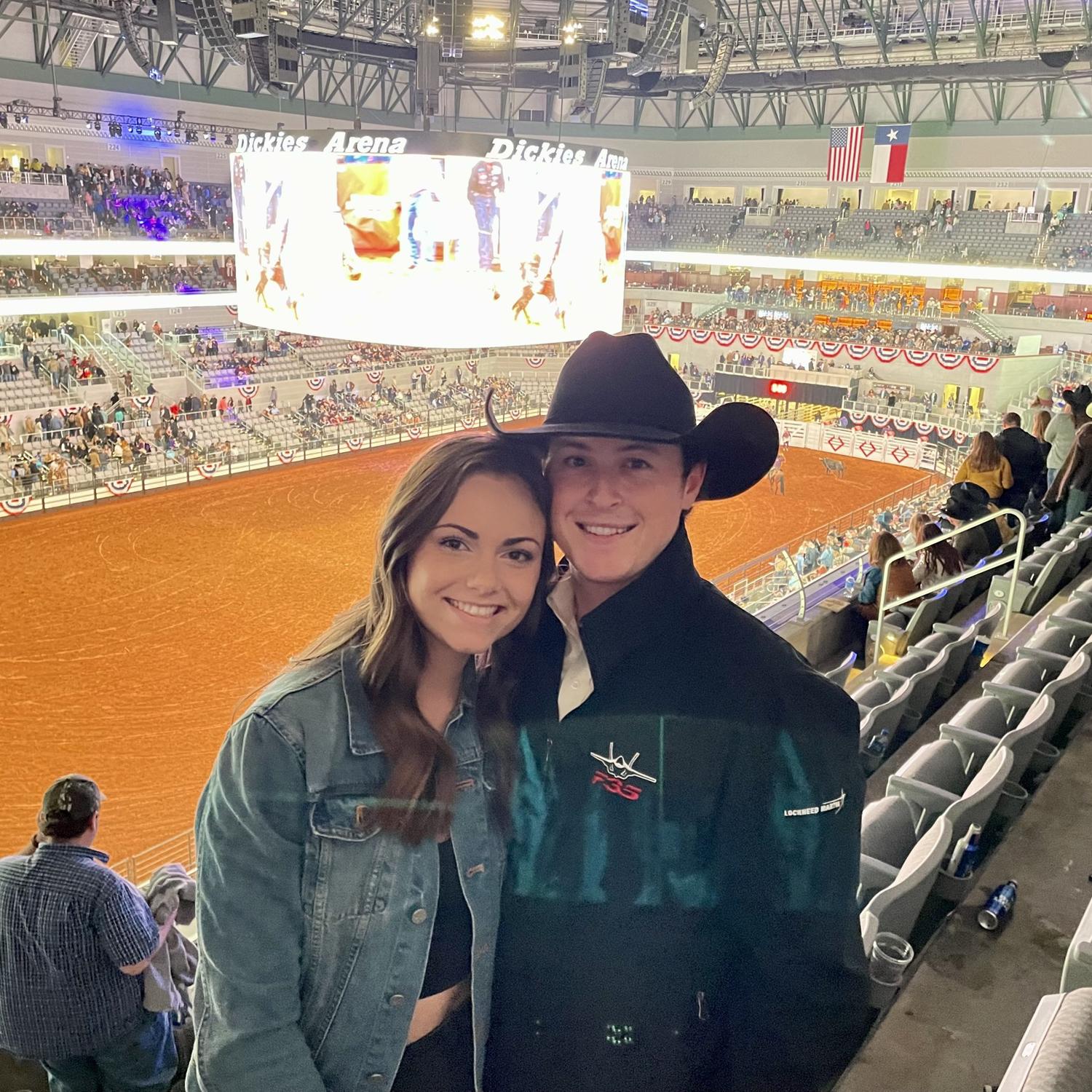 Our first time at the Fort Worth Rodeo together