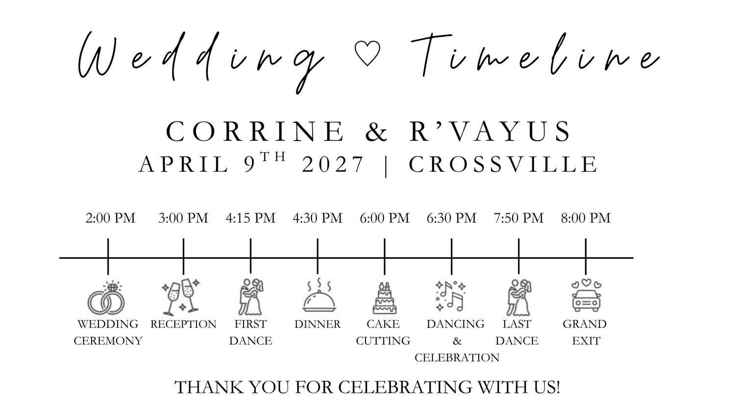 The Wedding Website of Corrine Bailey and R'Vayus Truss