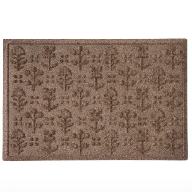 Everyspace Recycled Waterhog Doormat, Botanical Floral
