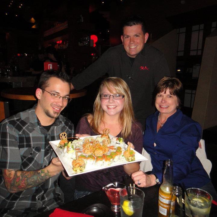 A night out with our training group, 3 weeks after we met!