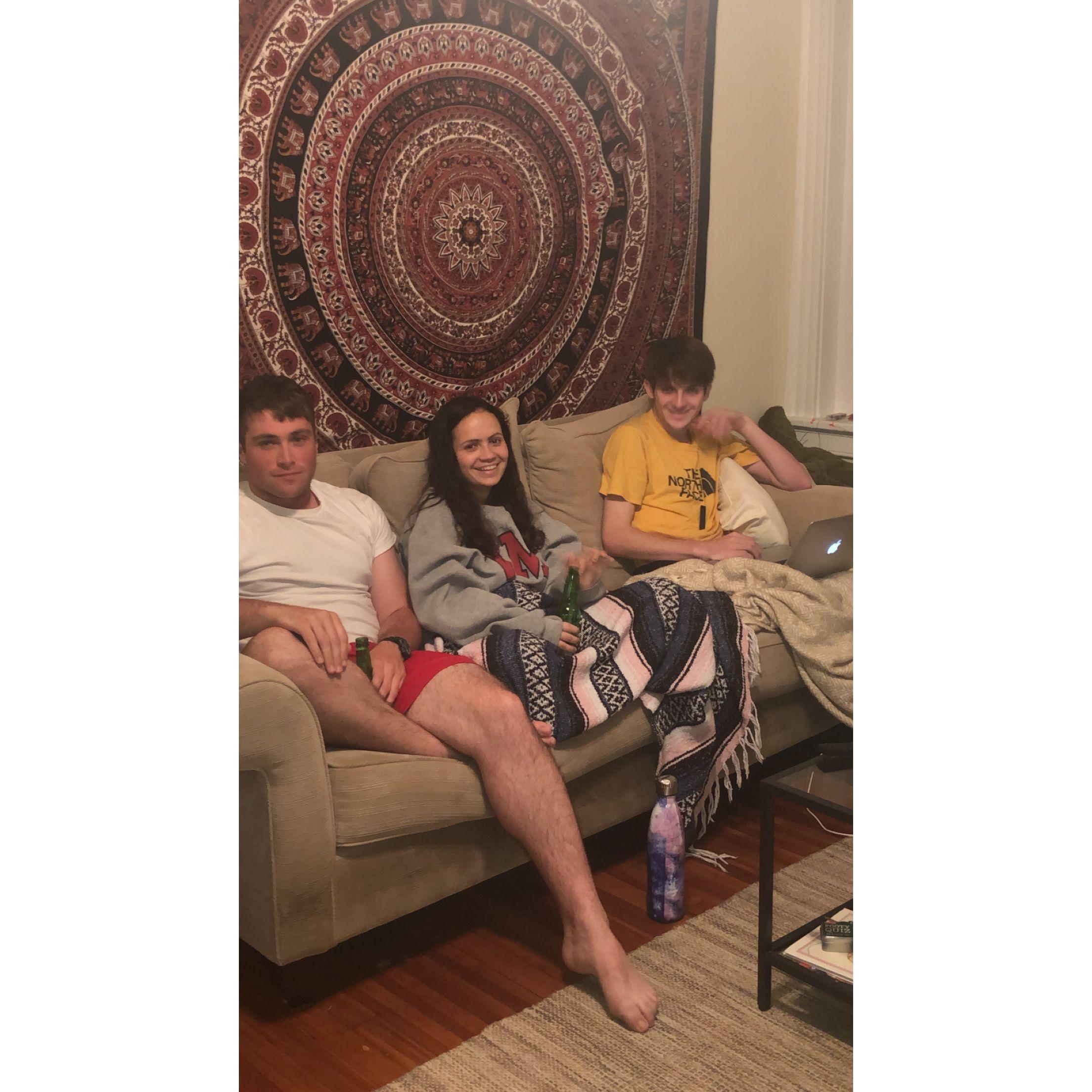 The time when I had Jonah and Erik staying with me in 2019 -god bless my roommate for putting up with all of us