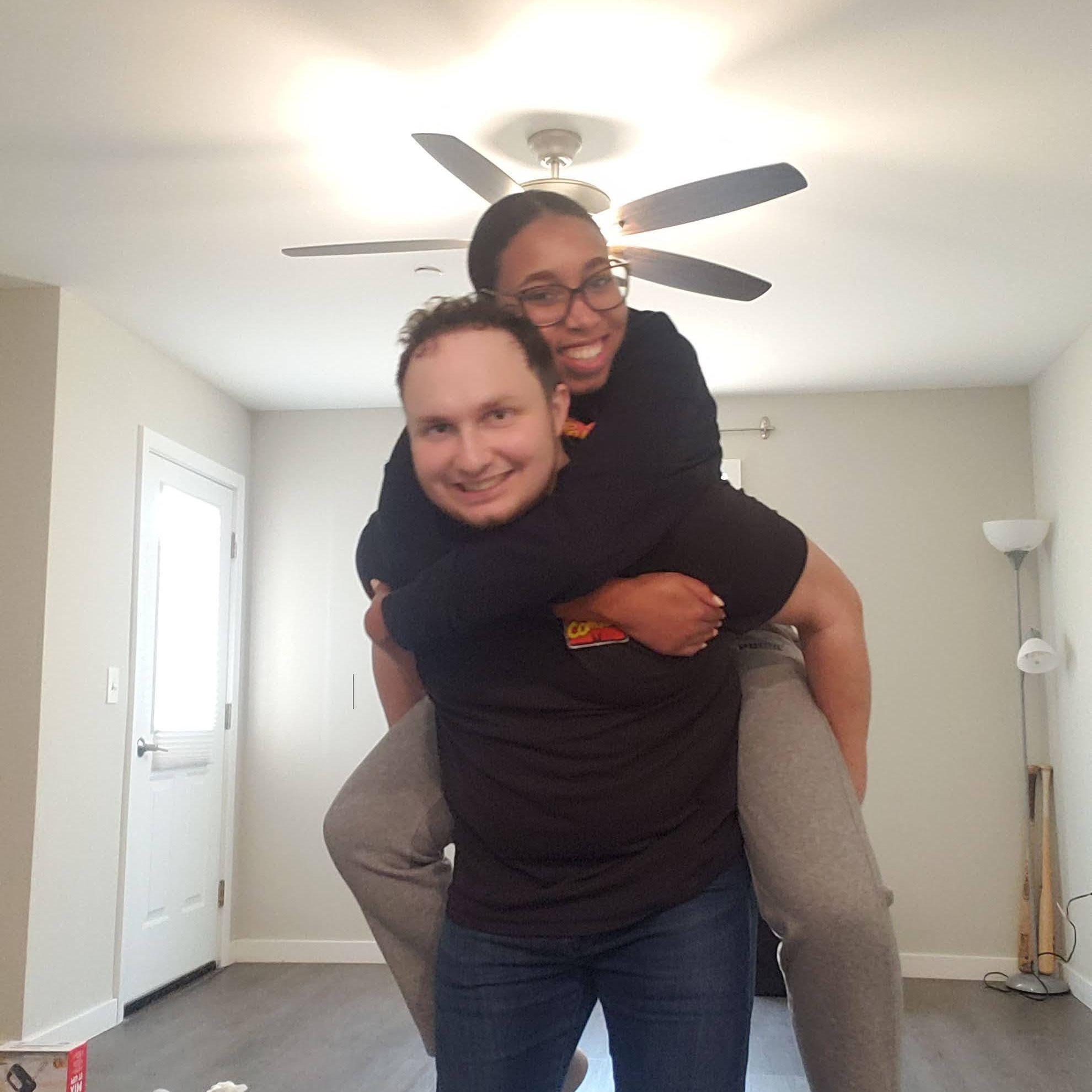 Moving into our first apartment together- 2022