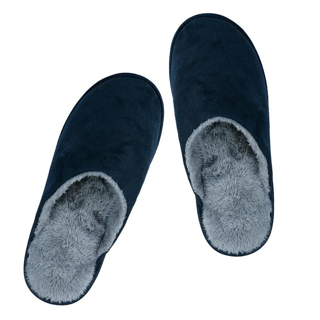 riemot Womens Mens Memory Foam Slippers, Warm Fluffy House Shoes & Cushioned Home Shoe Without Fur, Comfortable Anti Slip Indoor Bedroom Travel Slipper
