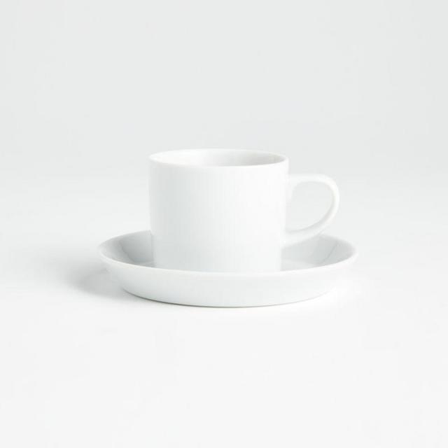 Verge 4-Oz. Espresso Cups and Saucers, Set of 8