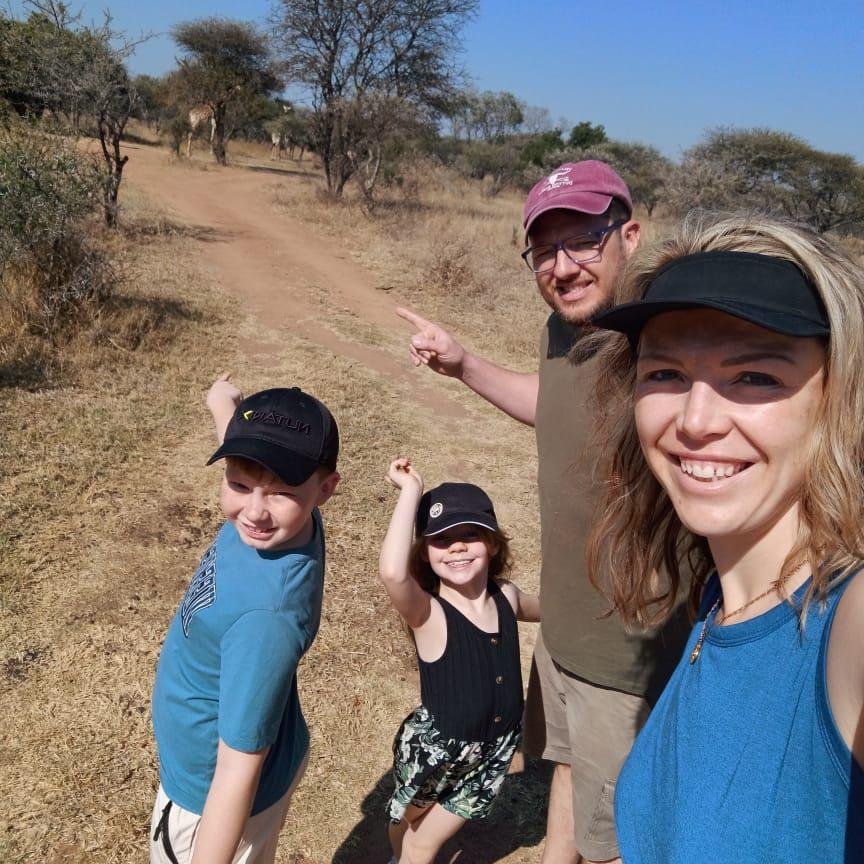 Saw a giraffe, but getting closer wasn’t on our to-do list.