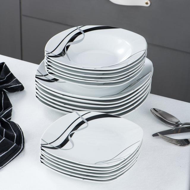 Fiona 18 Piece Dinnerware Set, Service for 6