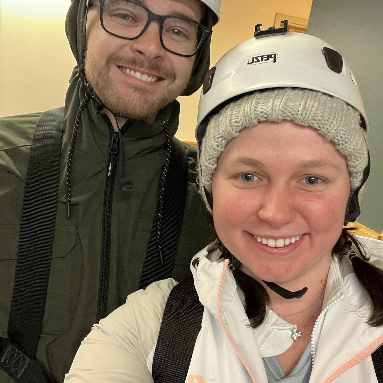 Zip lining through the trees of Alaska… may have hit a few.