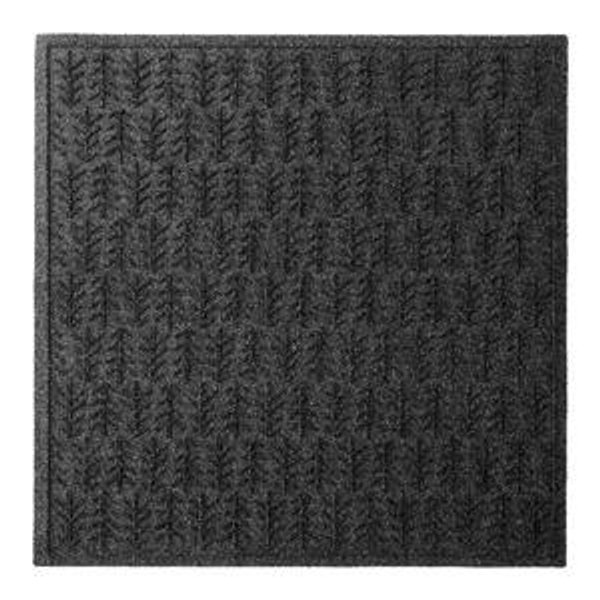 Recycled Waterhog Mat, Square, Trees (2'11x2'11, charcoal)