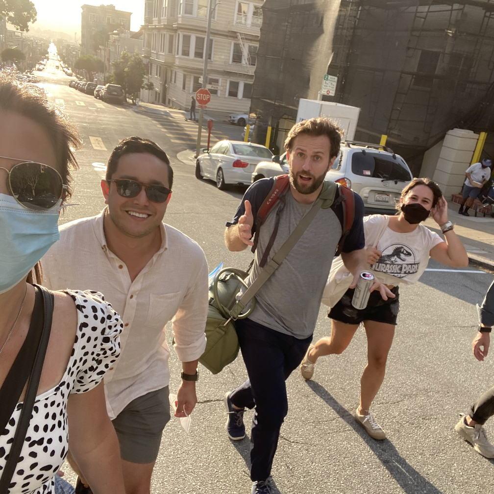 walking home to have dinner together after a day at Fort Mason - San Francisco, CA September 2020