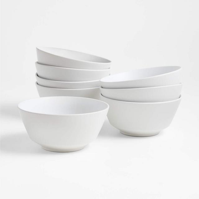 Paige White Bowls, Set of 8