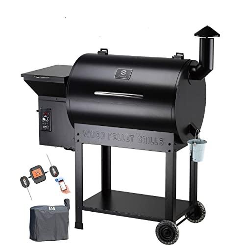 Z GRILLS ZPG-7002B Wood Pellet Grill Smoker for Outdoor Cooking with Cover, 2020 Upgrade, 8-in-1 (ZPG-7002BPro)