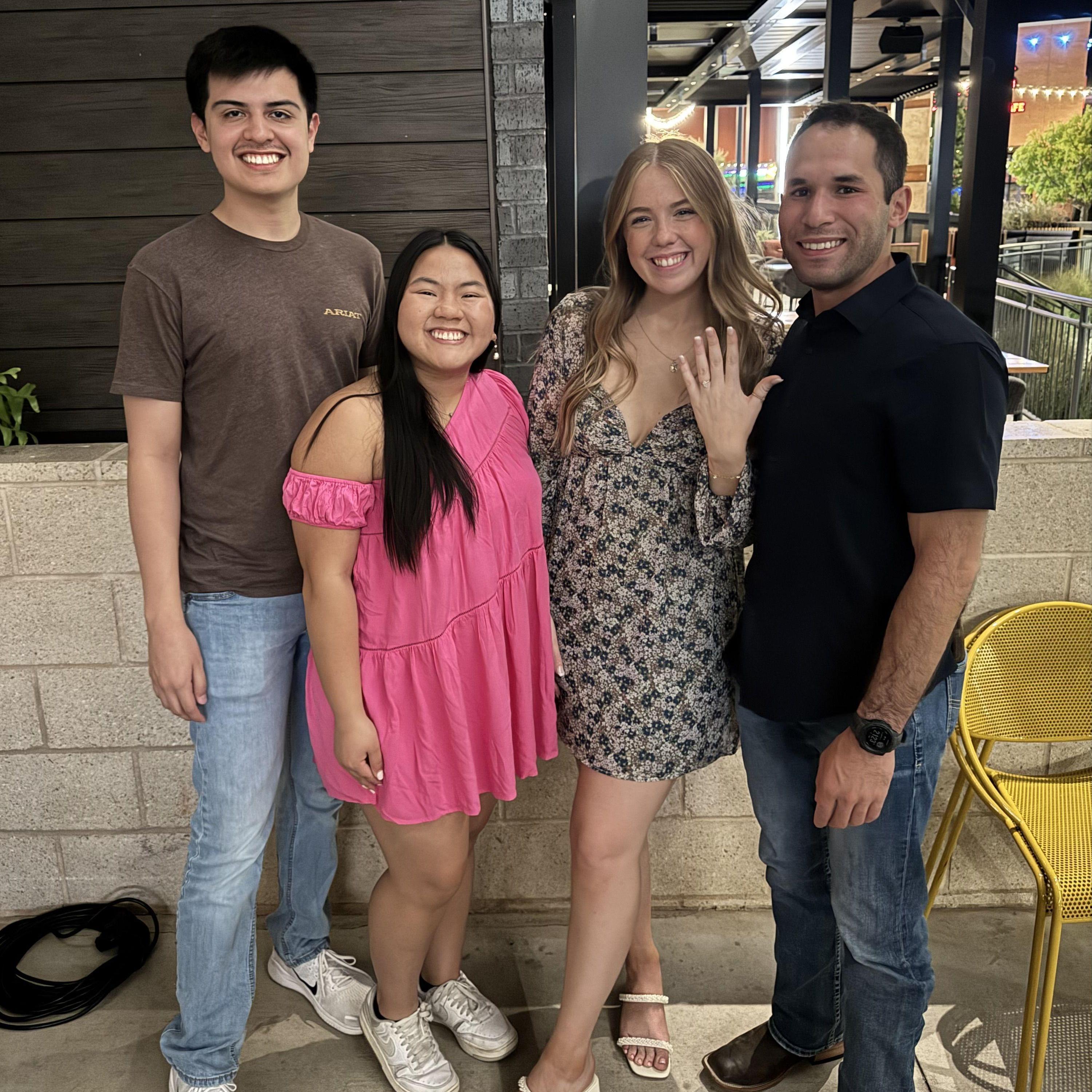 Engagement party with Lilly and John