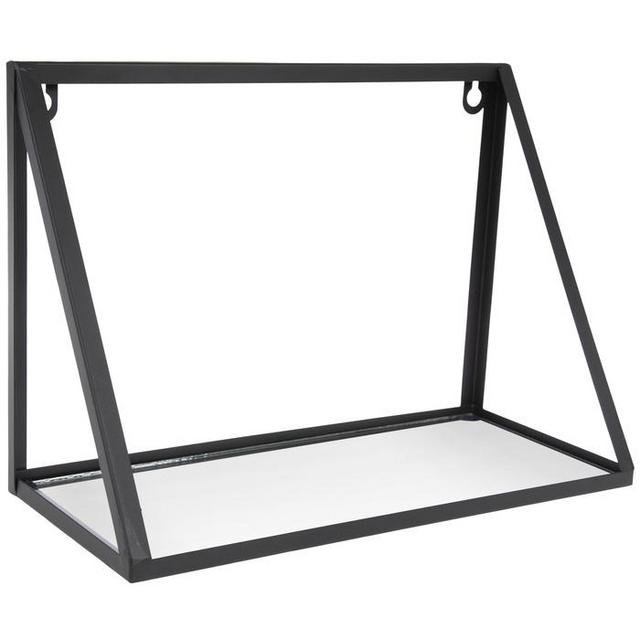 Black Modern Metal Wall Shelf