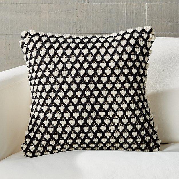 Lucci Macrame Pillow with Feather-Down Insert 18"