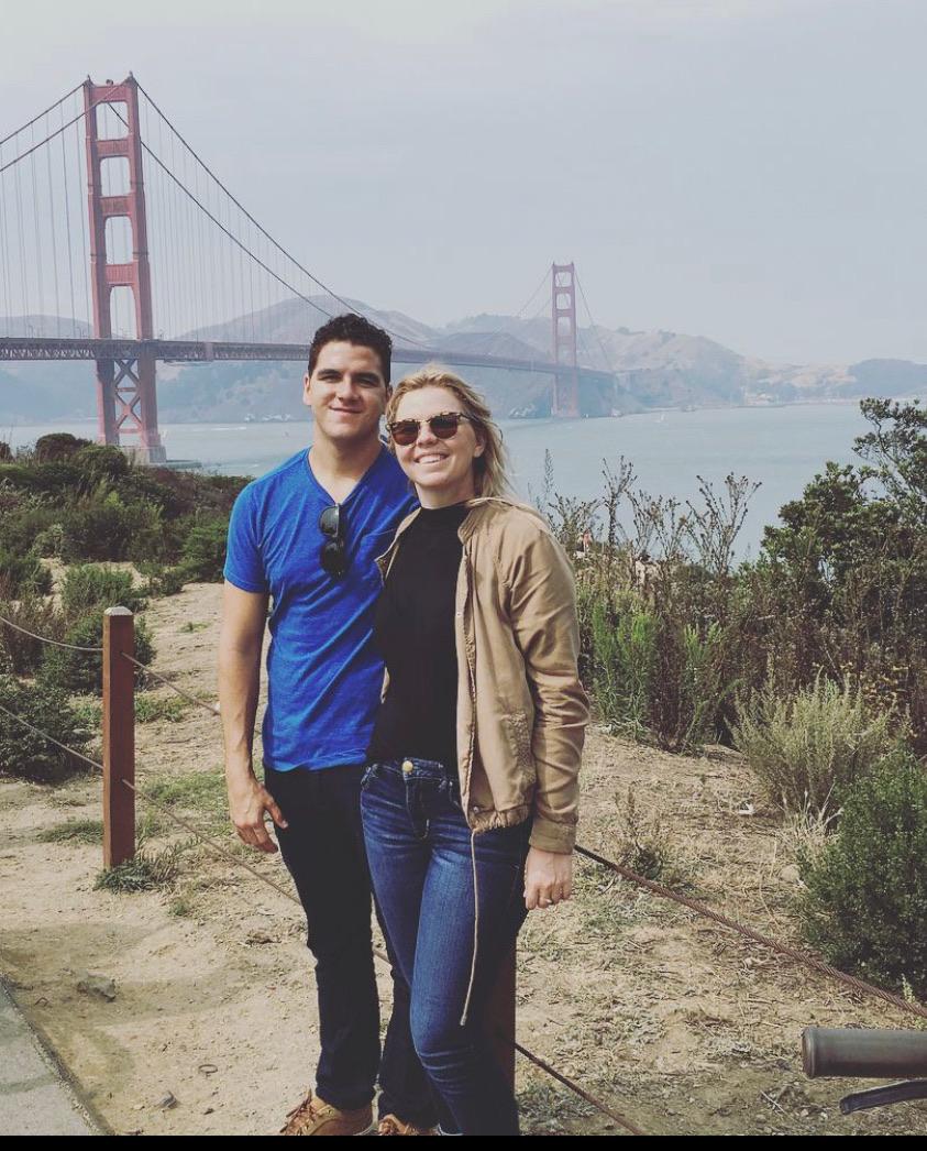 San Francisco before our first wedding together!