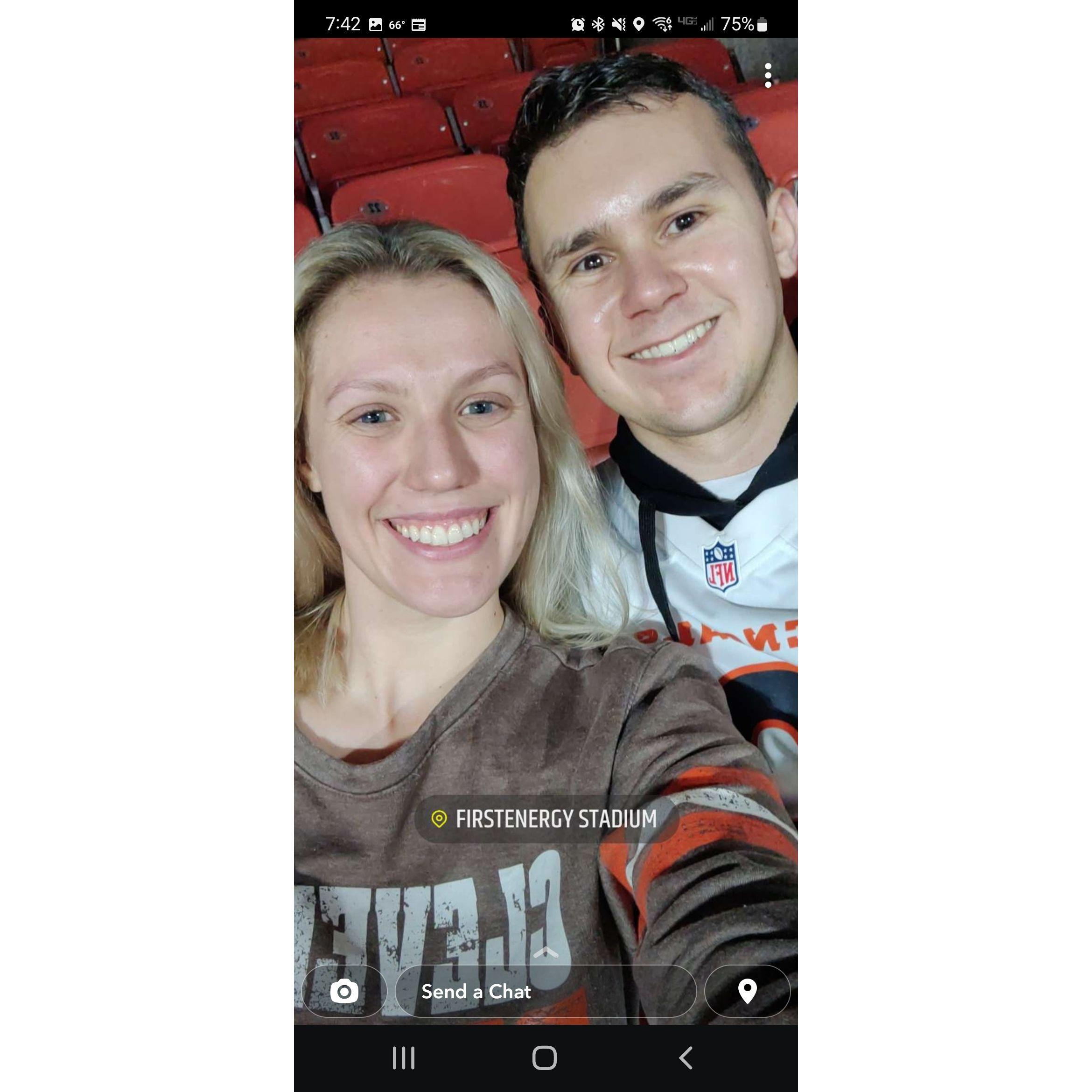 Browns vs Bengals game in Cleveland! (Bengals lost)
