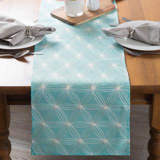 Embroidered Flowers Table Runner
