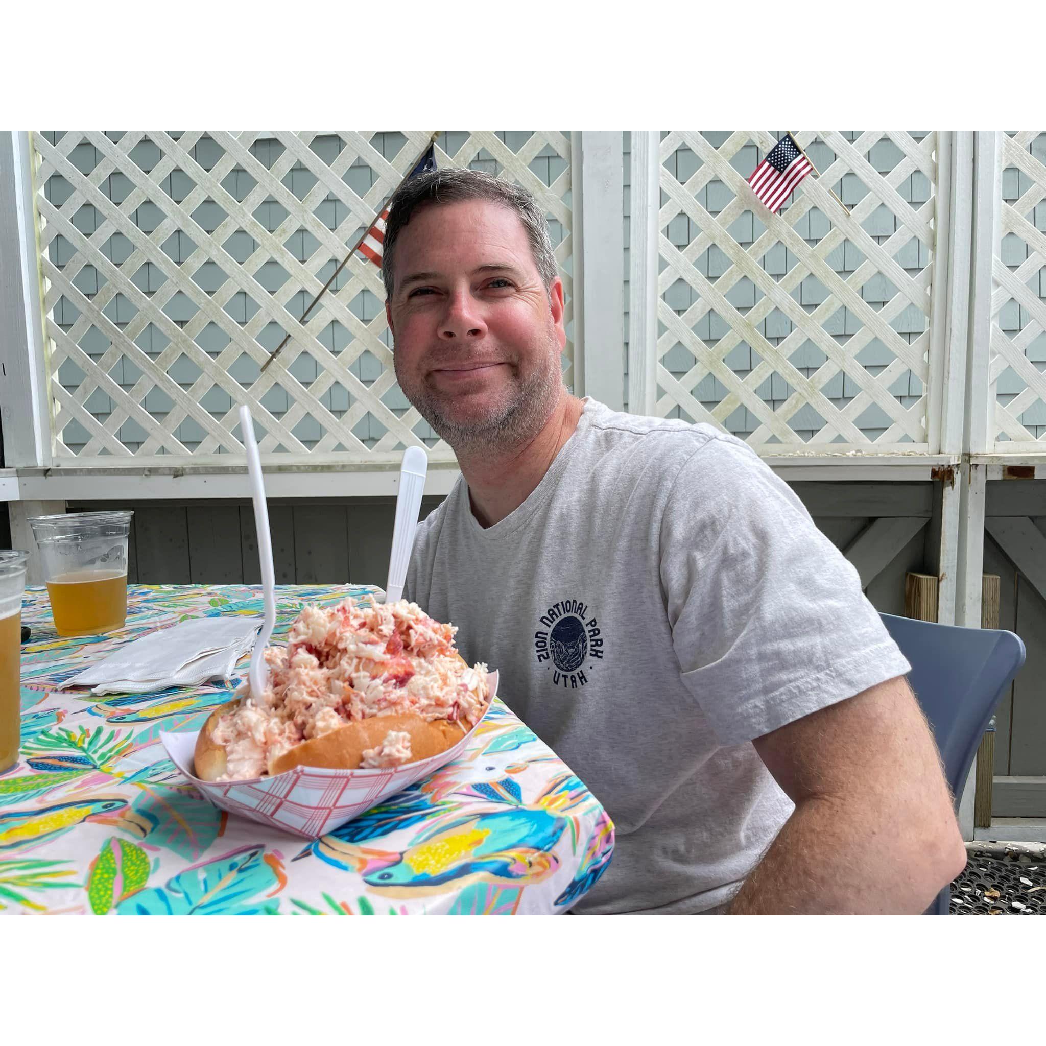 Lobster roll! Holy cow - that sandwich was HUGE!