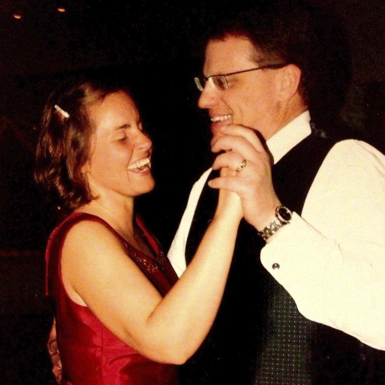 Grateful to have this guy walk me down the aisle.