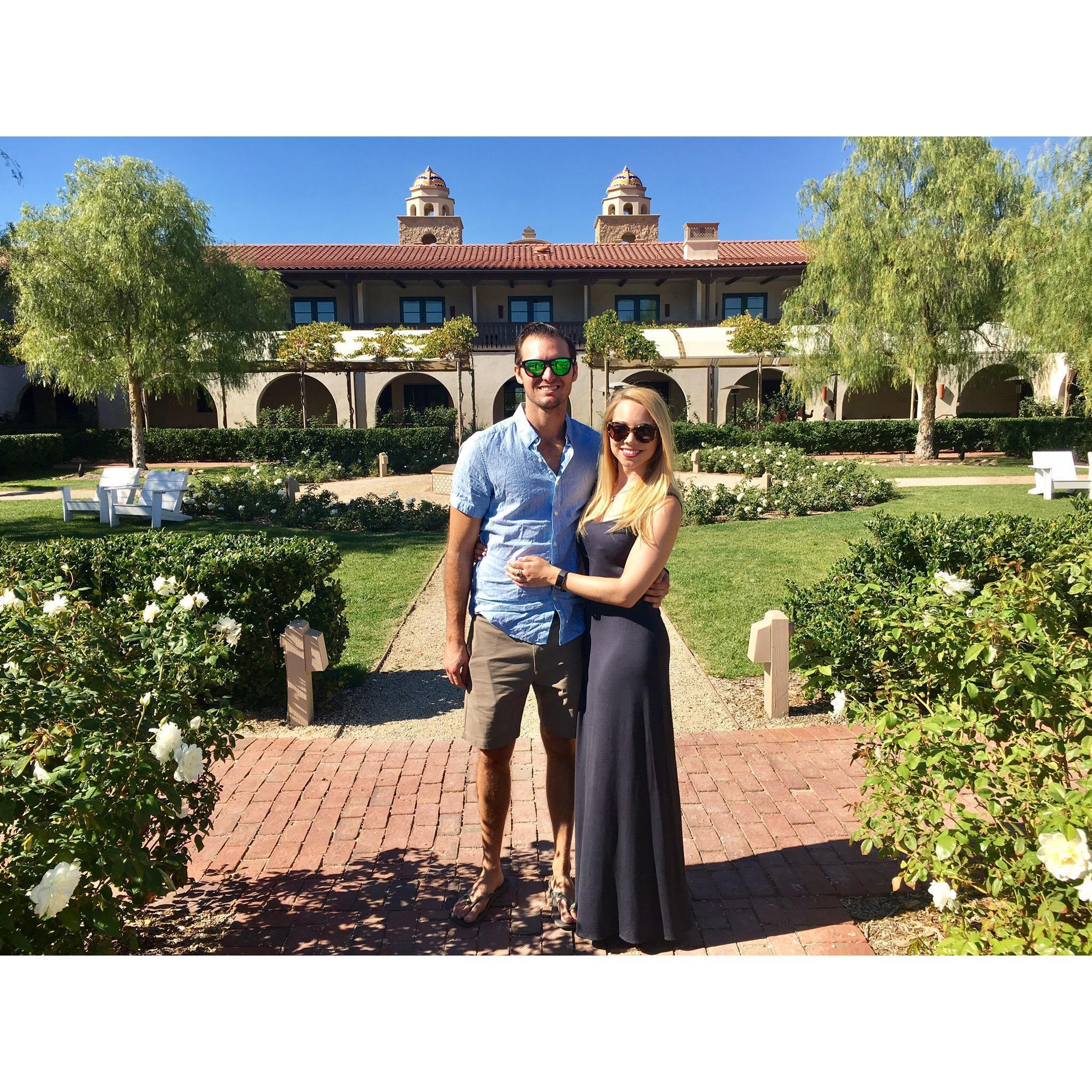 November 2016, Ponte Vineyard Inn
When we fell in love with our future wedding venue!
