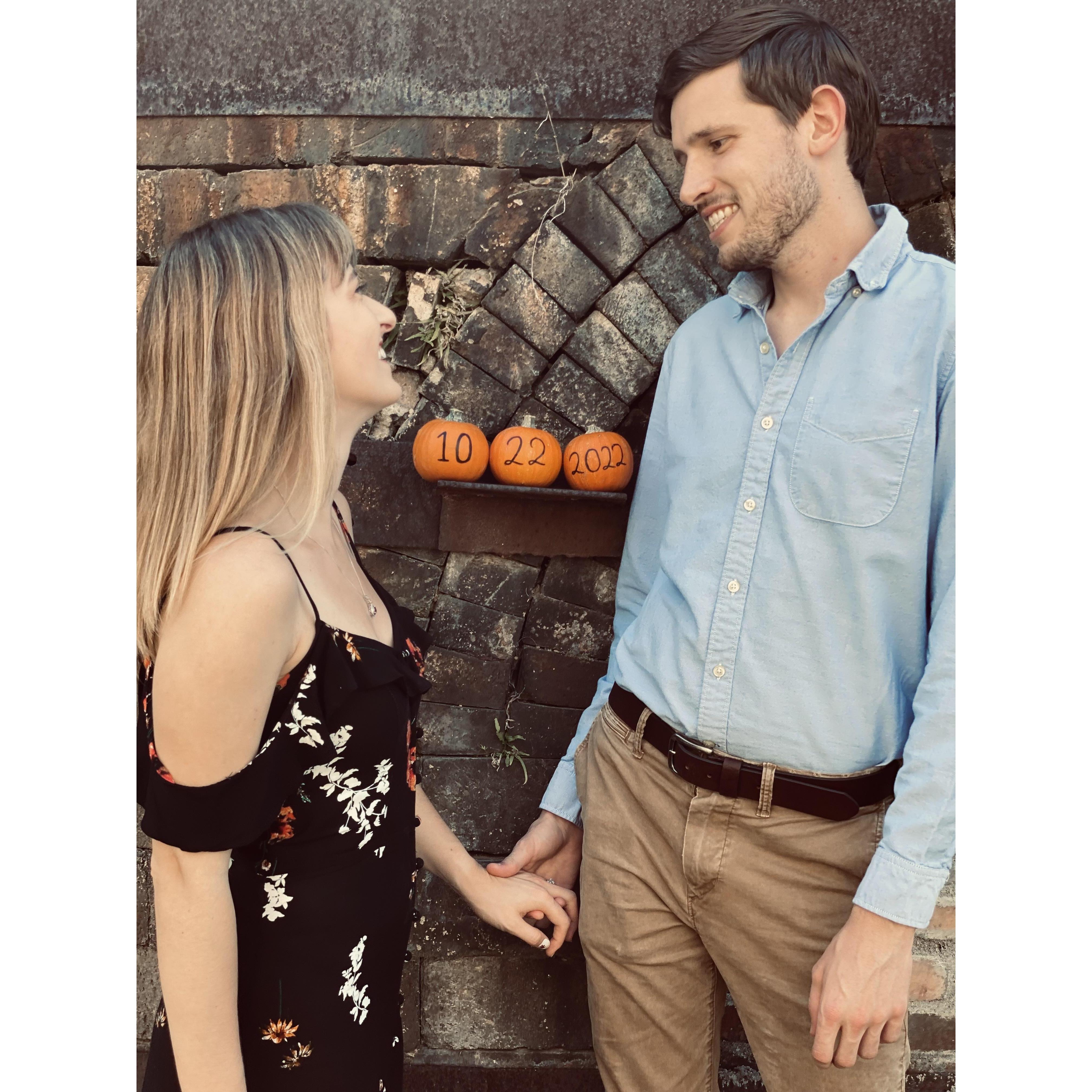 Cori's genetic counseling classmates helped take some engagement pictures