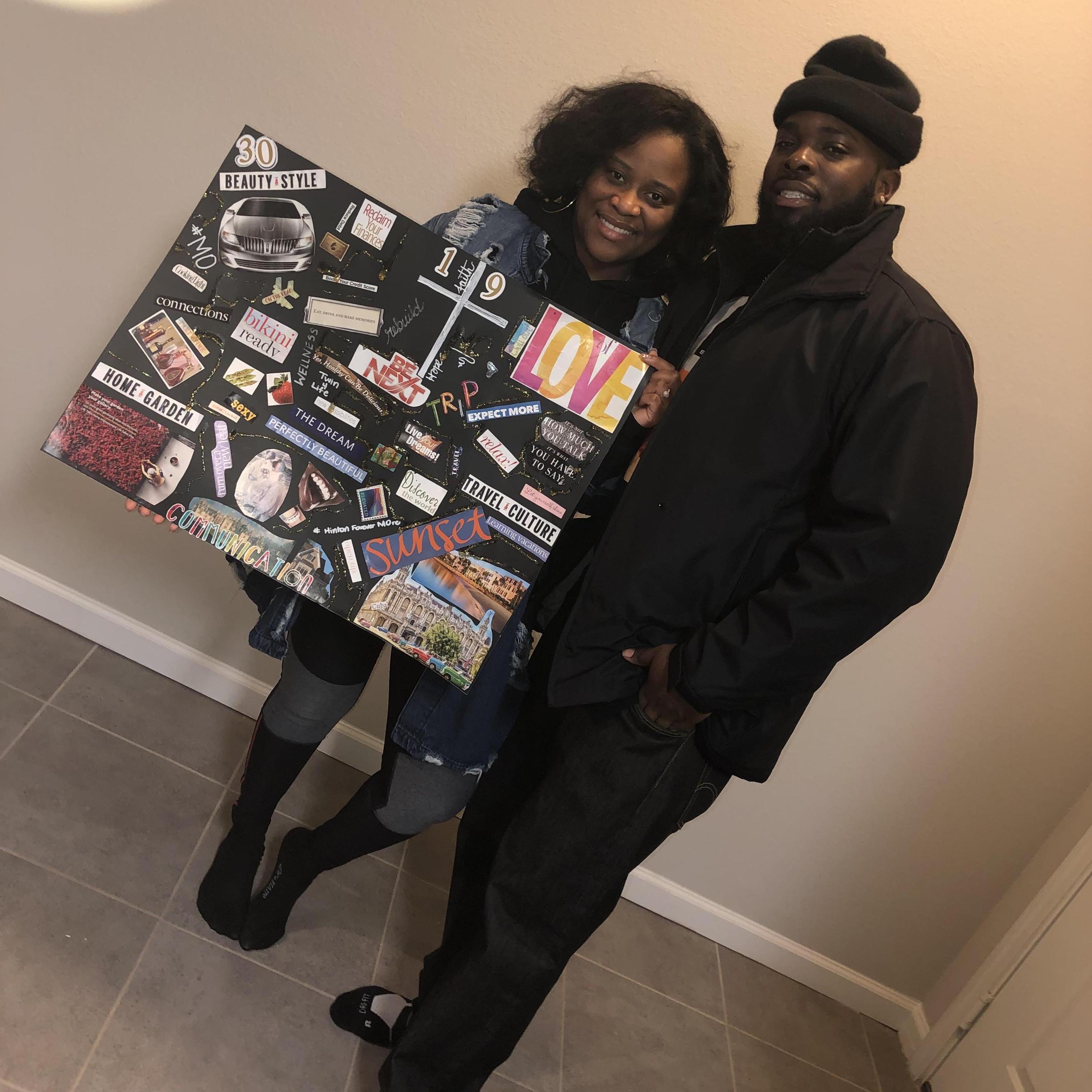 New Year 2019 (First Vision Board as an Engaged Couple)