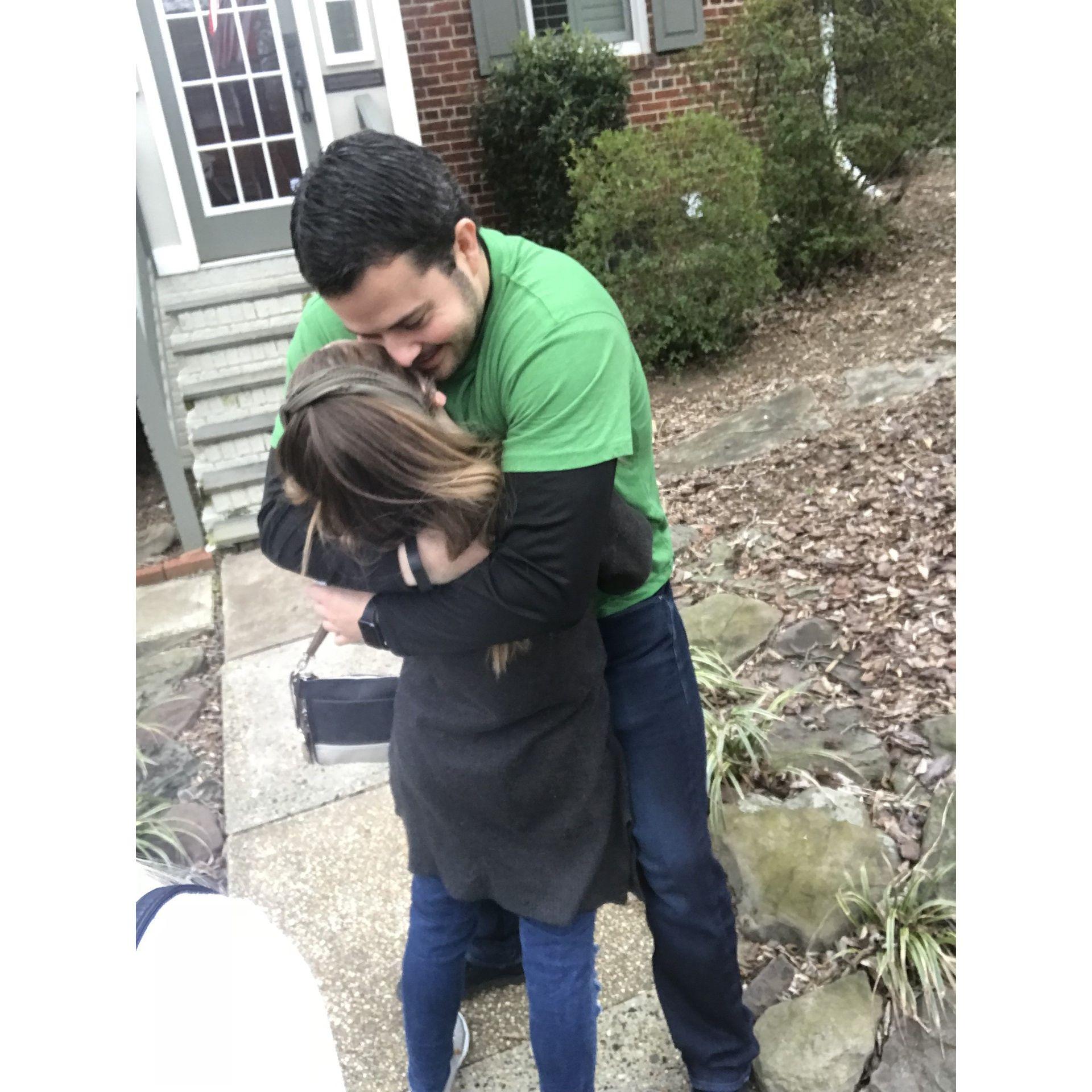 Early on in dating on St. Patrick's day.