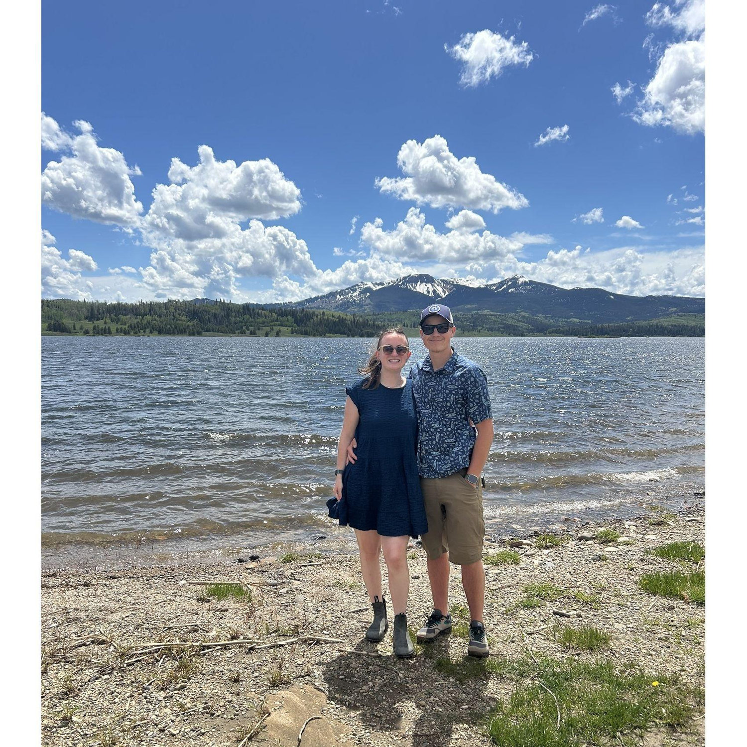 Steamboat Lake 2024! Looking at our wedding ceremony site!