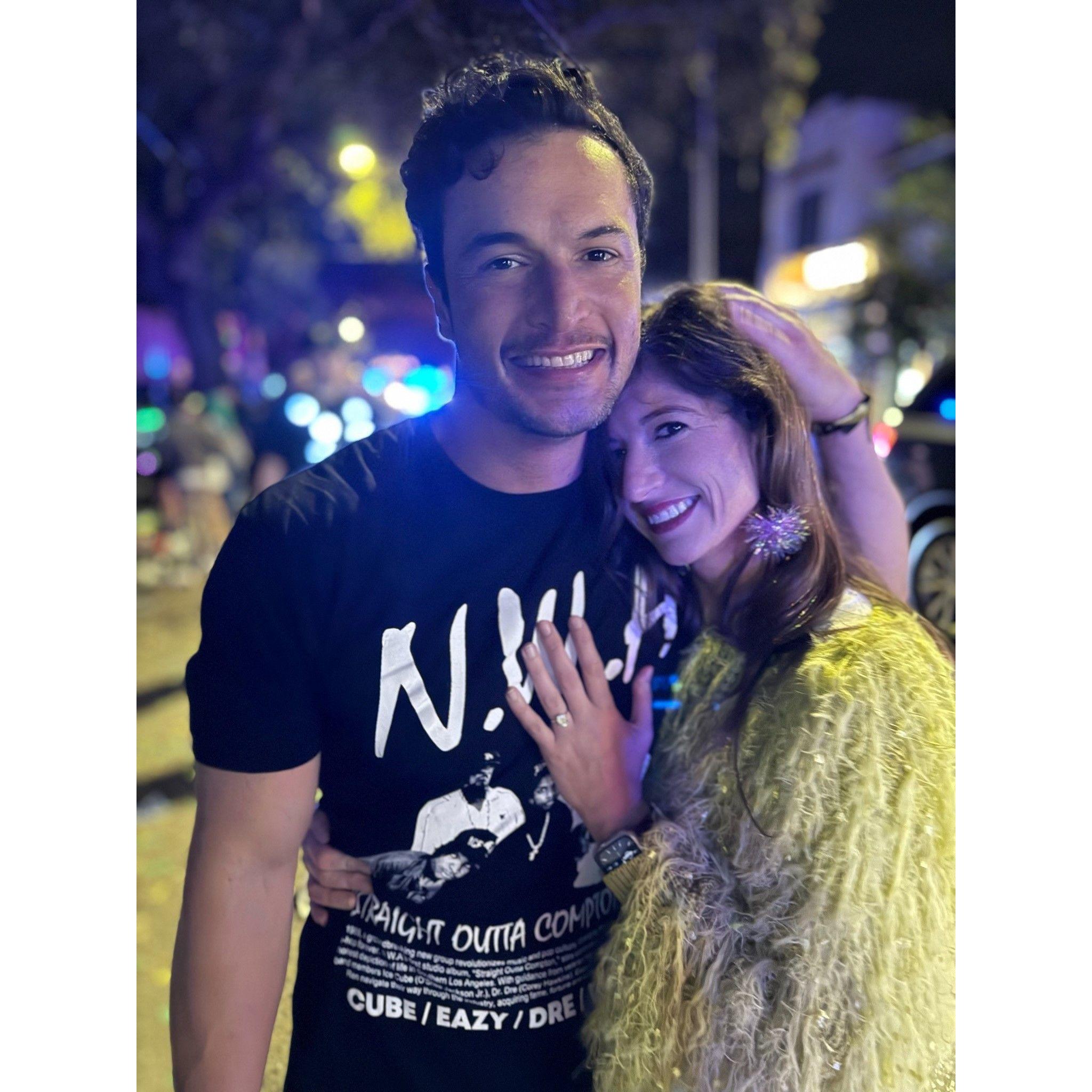 Our Mardi Gras Engagement!