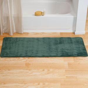 Dark Green Bath Mat Runner - 24" x 60"