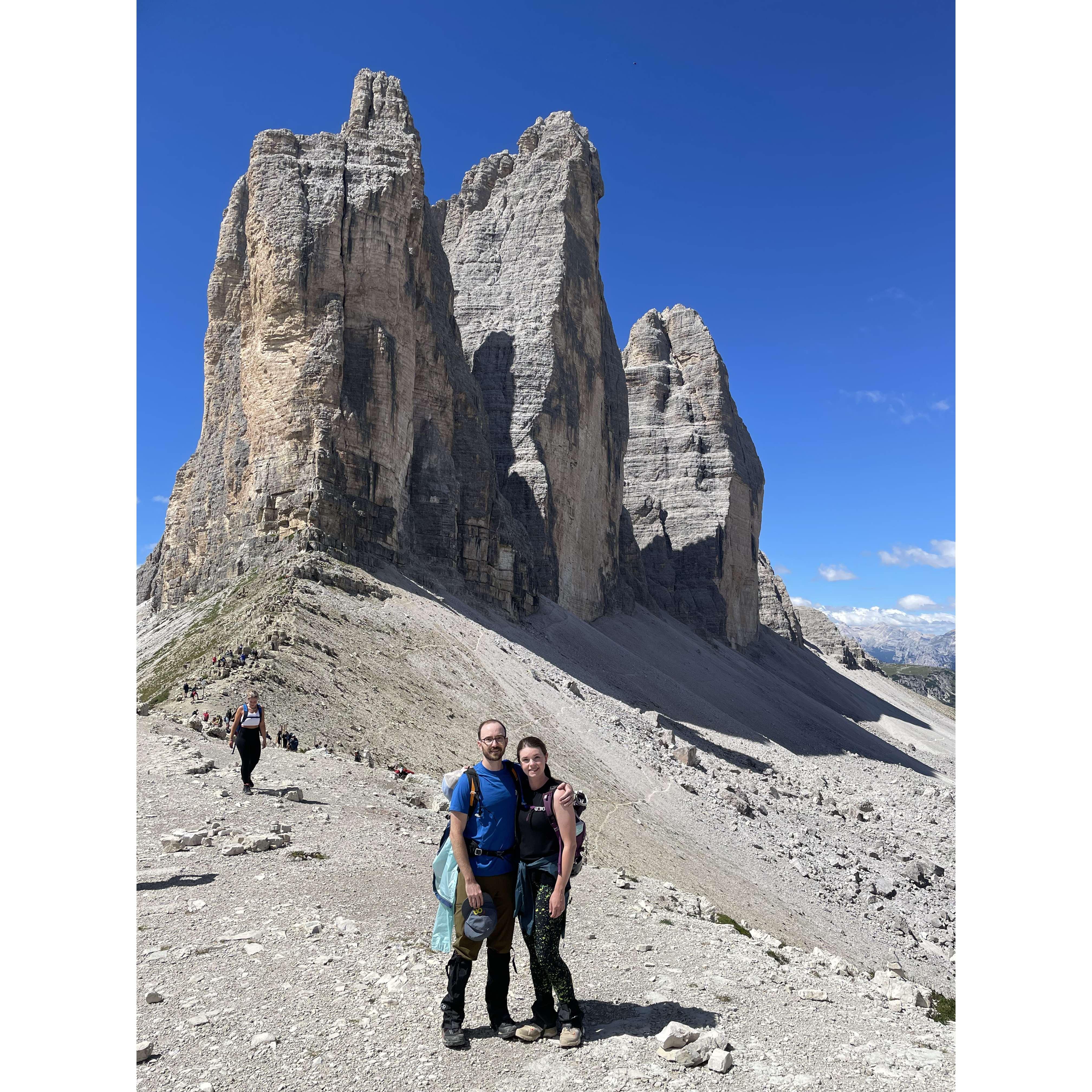 Hiking around Tre Cime in northern Italy 