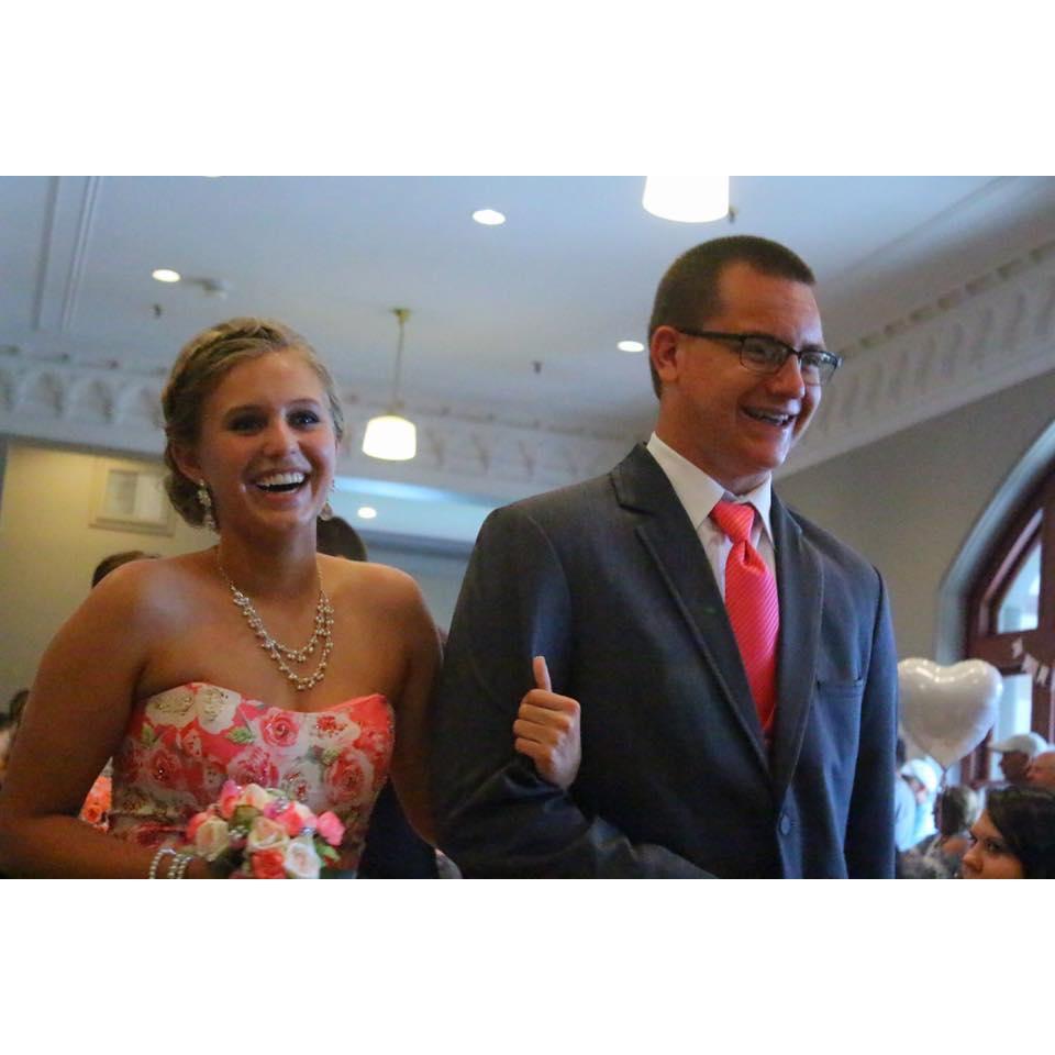 Senior prom - we got rained out and had 2 proms.