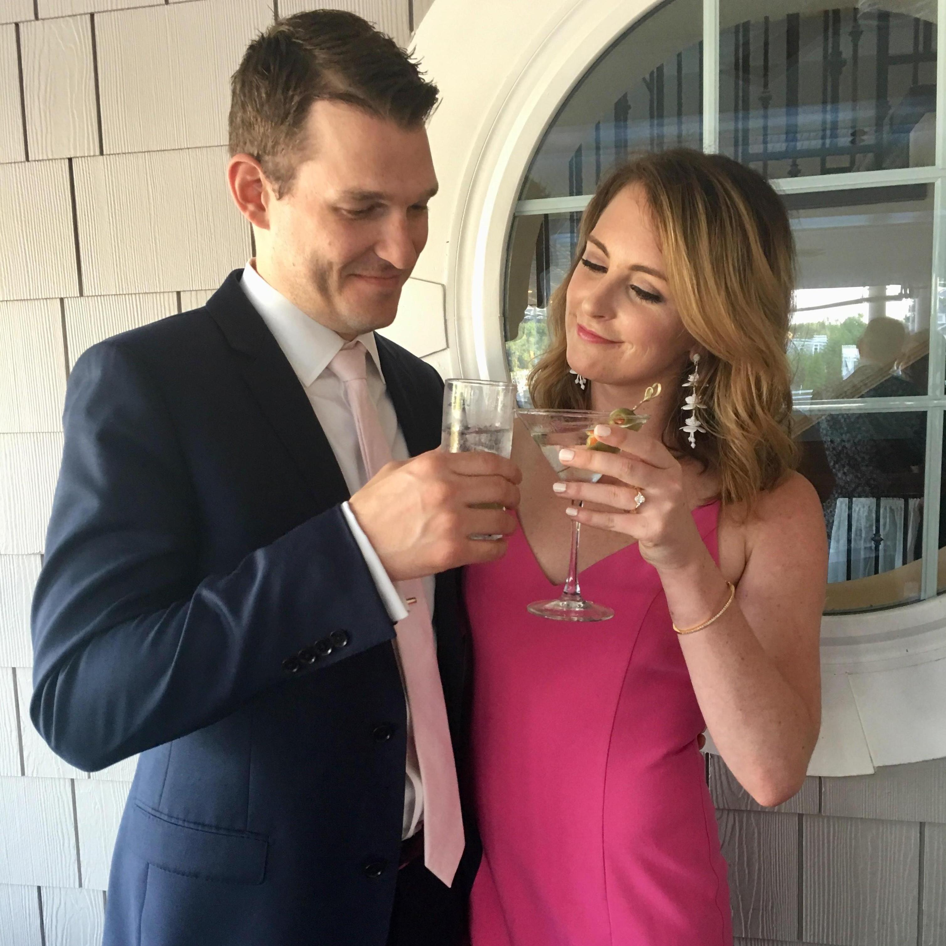 Engaged for 48 hours! Cheers to that!