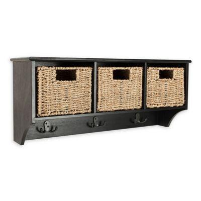 Safavieh Finley Hanging Wall Rack in Black