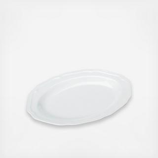Antique White Oval Platter