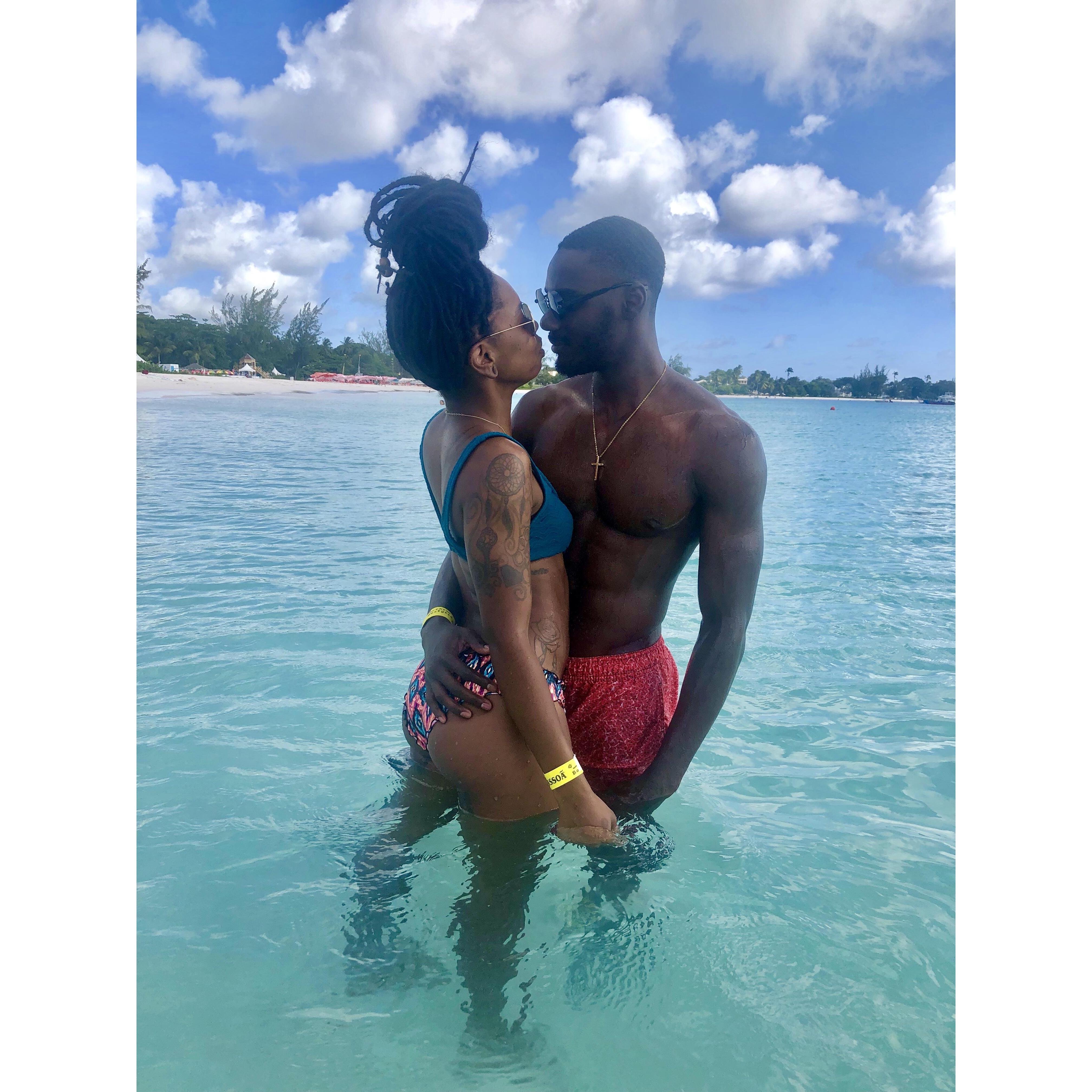 Traveling for the Bride & Groom is another way for them to remain connected. A sandy beach and warm water is all it takes.