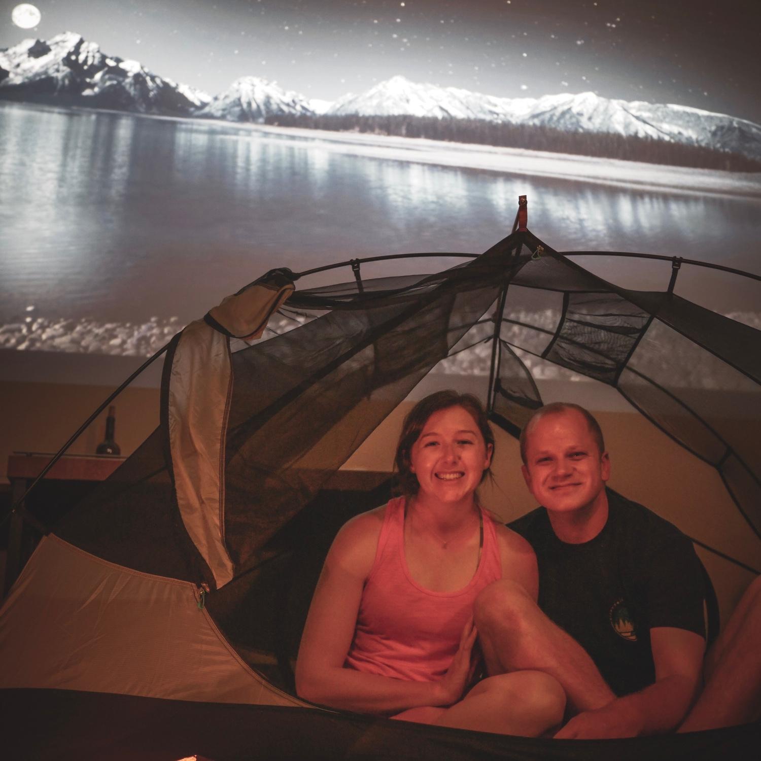 Weird Covid times where we camped inside because the world was shut down