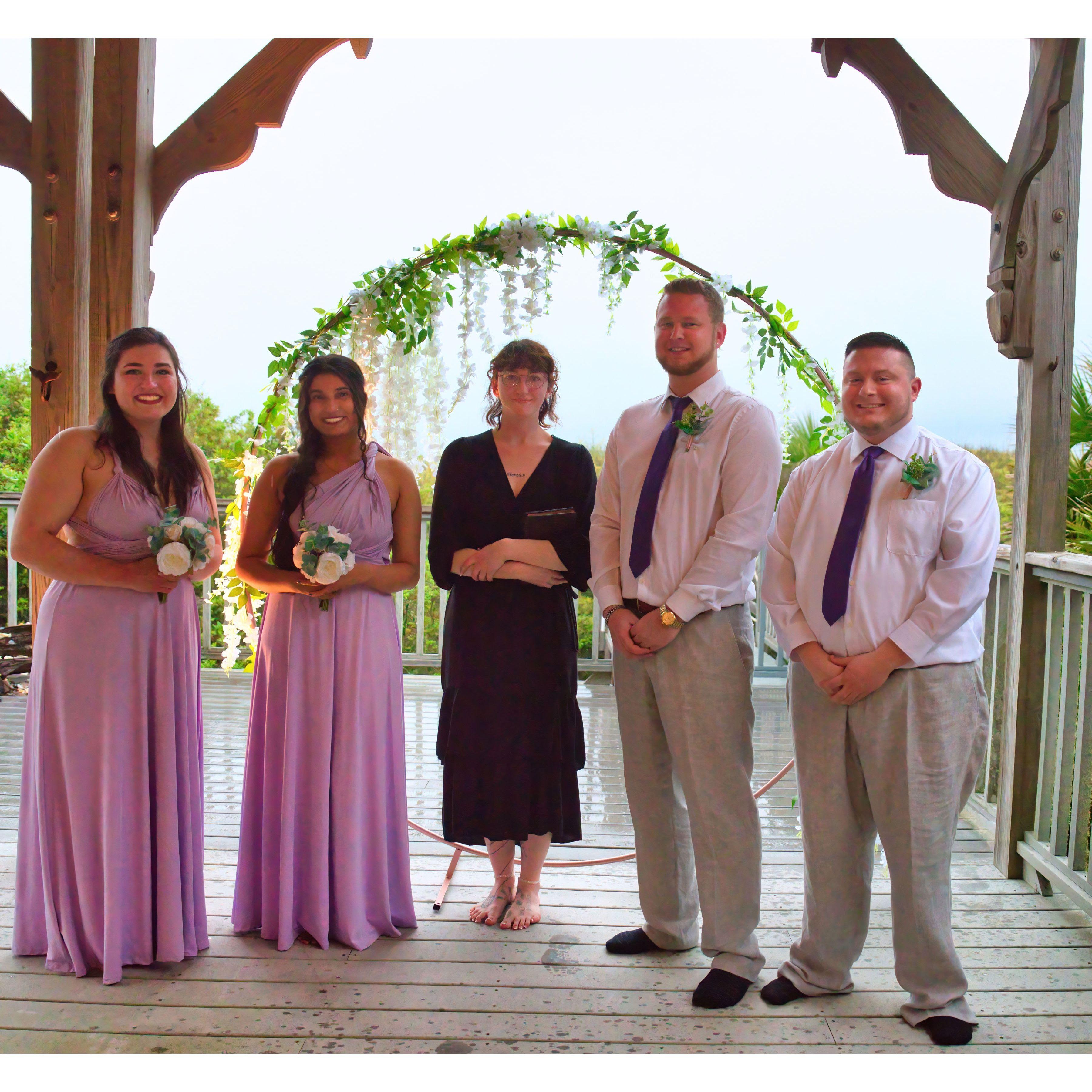 No one passed out during the ceremony and no eyeliner was smudged