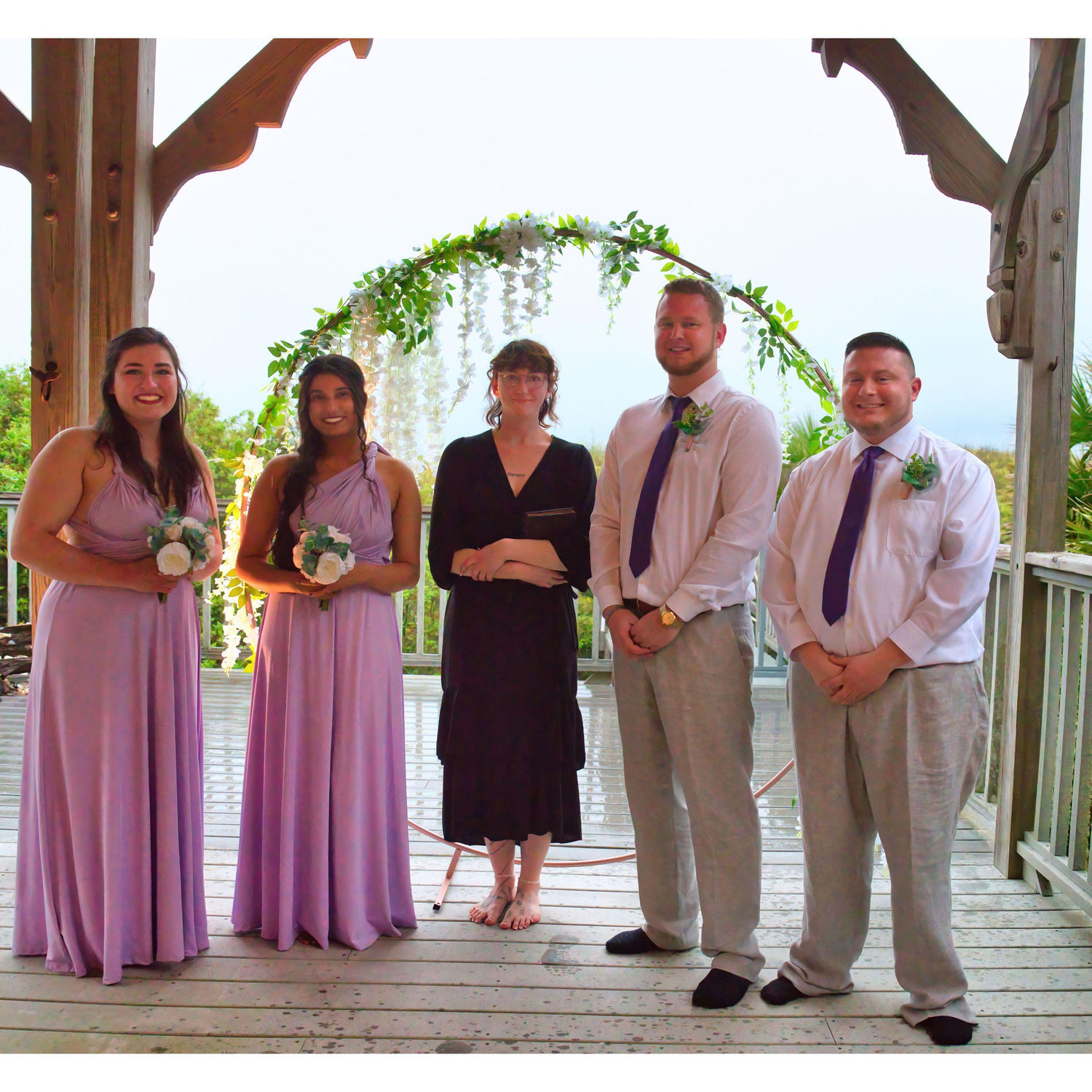 No one passed out during the ceremony and no eyeliner was smudged
