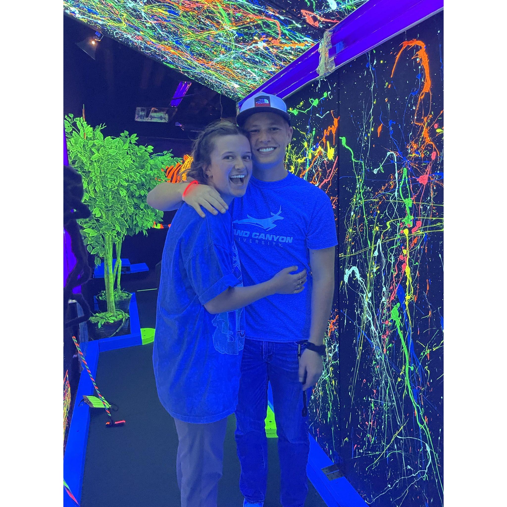 Mini golf date, 2021