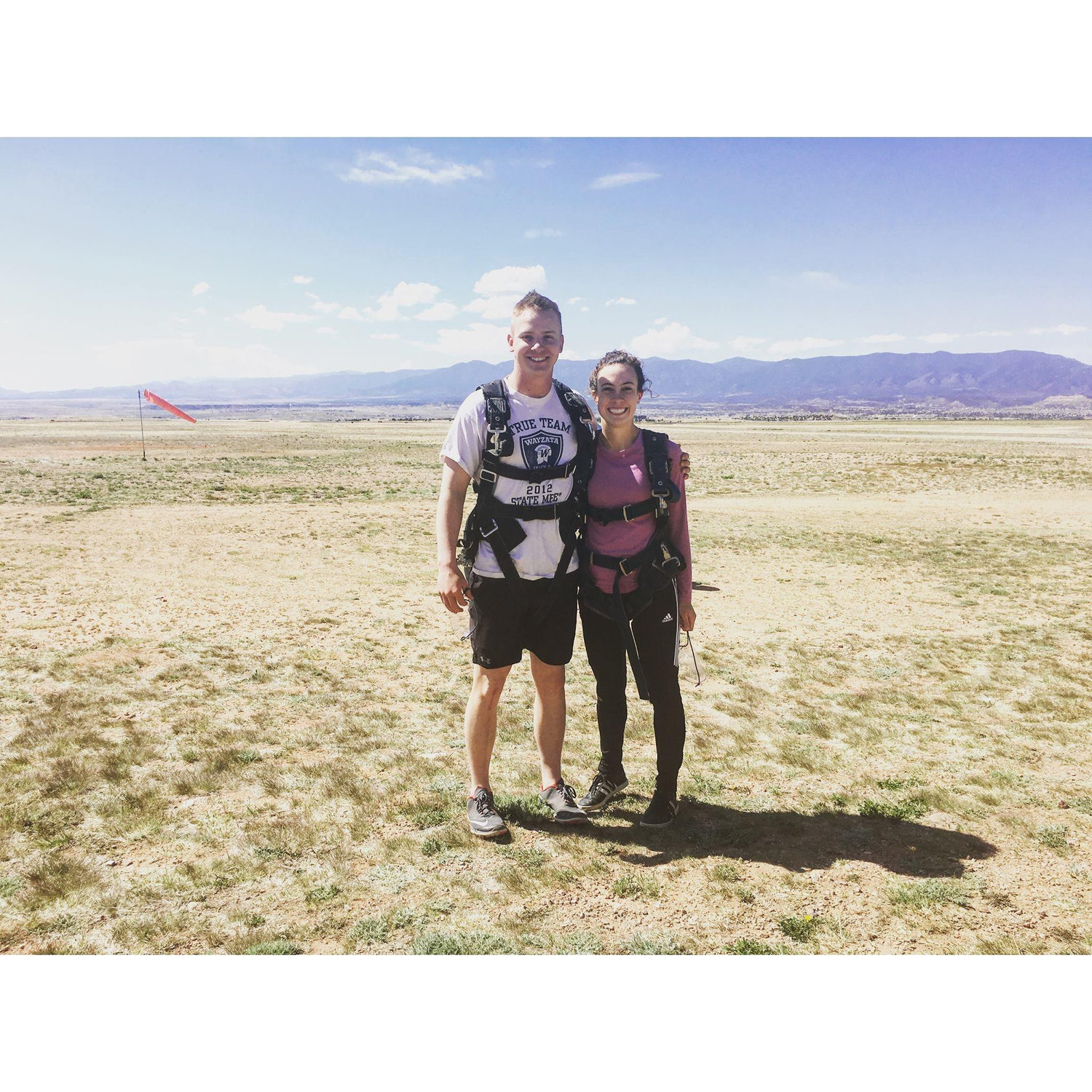 I convinced him to jump out of an airplane with me!