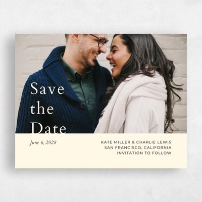 Butter, Yellow Wedding Save the Date - Morrison Rise