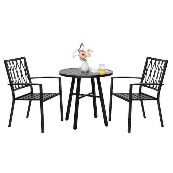 3-Piece Iron Outdoor Bistro Set