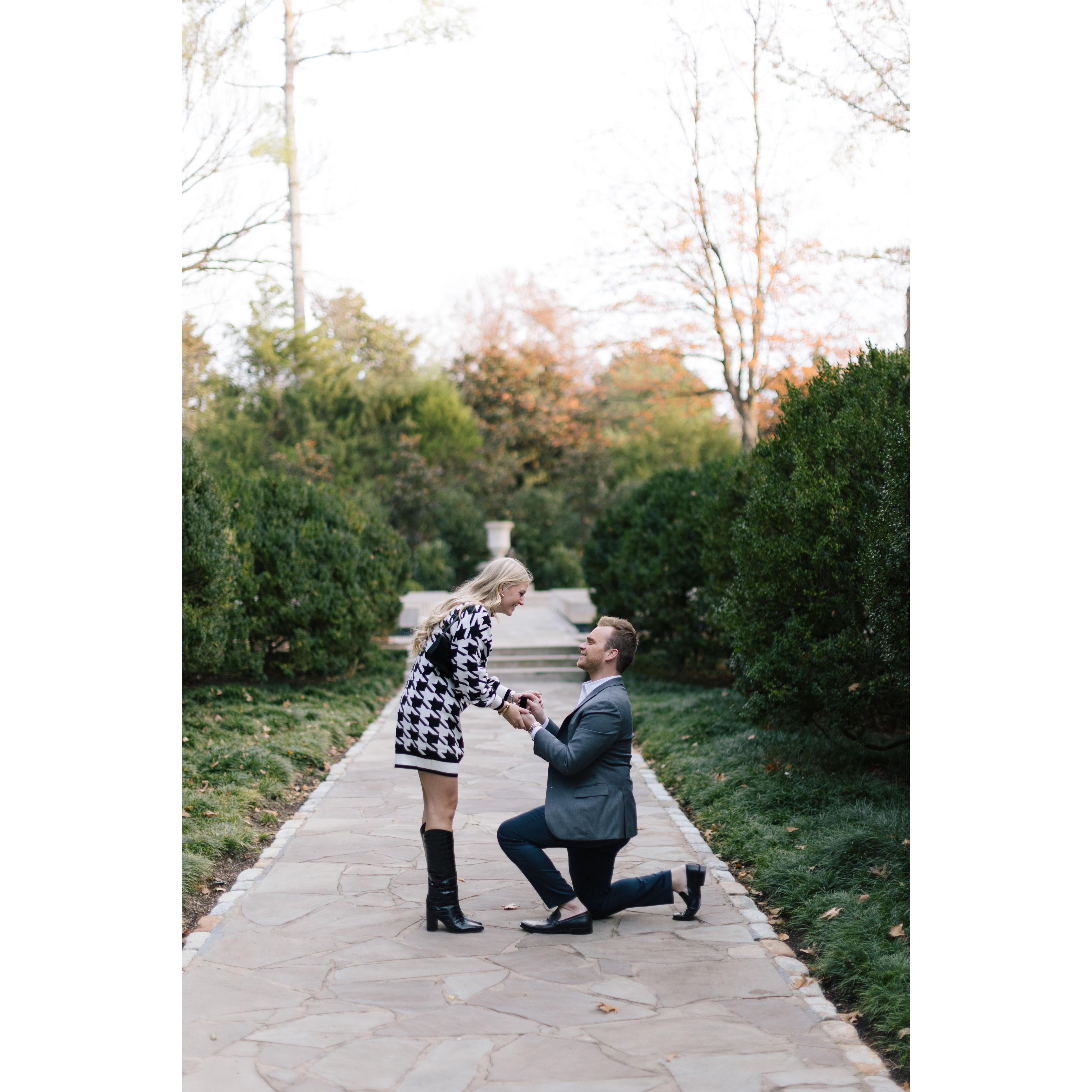 November 2023 | The moment Connor proposed:)